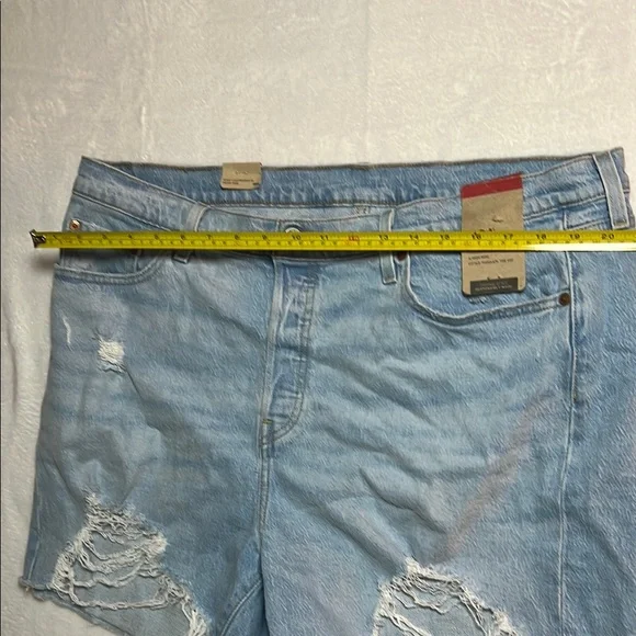 NWT Levi's 501 Blue Jean Shorts Distressed Cut-Off Style - Picture 10 of 11